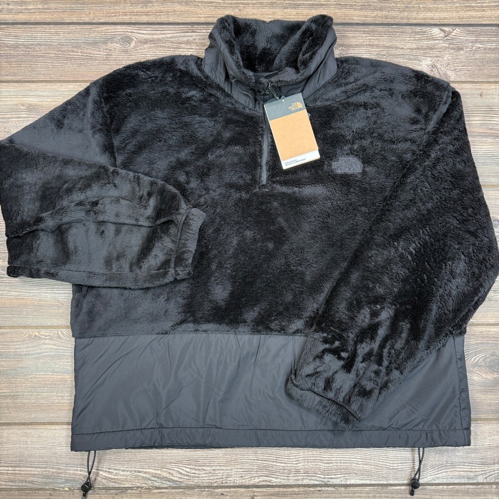 The North Face Womens Novelty Osito Jacket TNF Black Fleece Pullover Size XL NEW